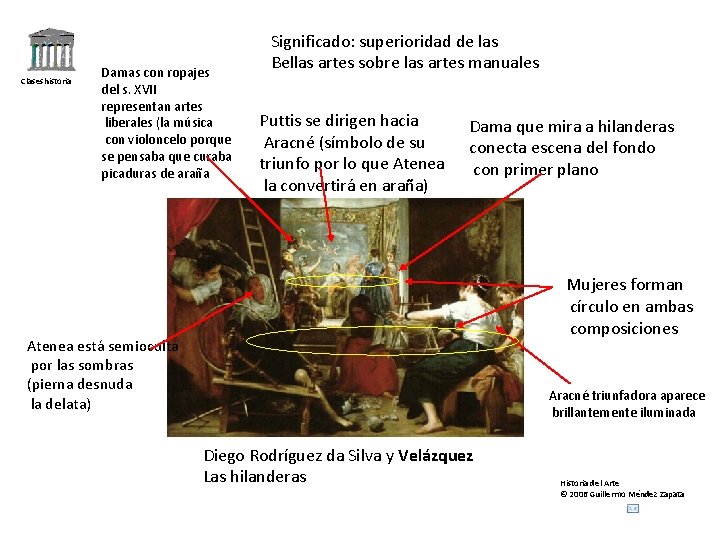Claseshistoria Damas con ropajes del s. XVII representan artes liberales (la música con violoncelo