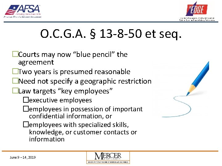 O. C. G. A. § 13 -8 -50 et seq. �Courts may now “blue