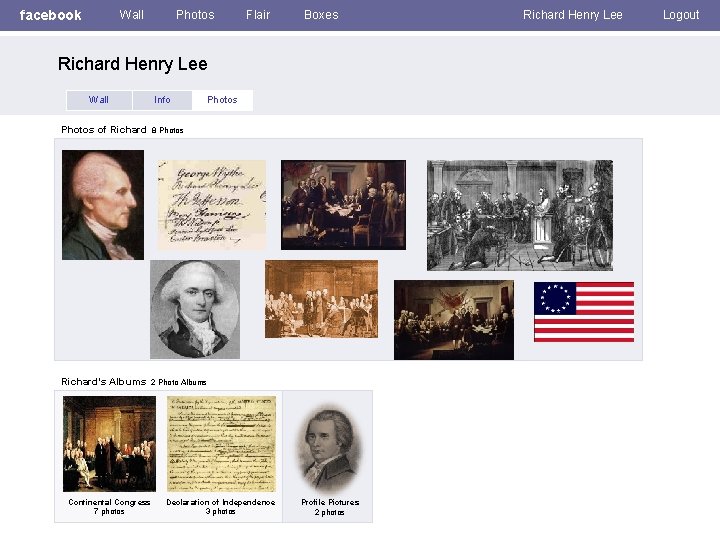 facebook Wall Photos Flair Boxes Richard Henry Lee Wall Info Photos of Richard 8