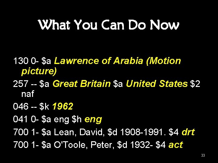 What You Can Do Now 130 0 - $a Lawrence of Arabia (Motion picture)