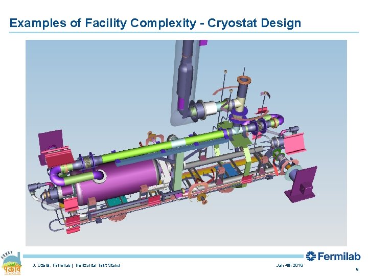 Examples of Facility Complexity - Cryostat Design J. Ozelis, Fermilab | Horizontal Test Stand
