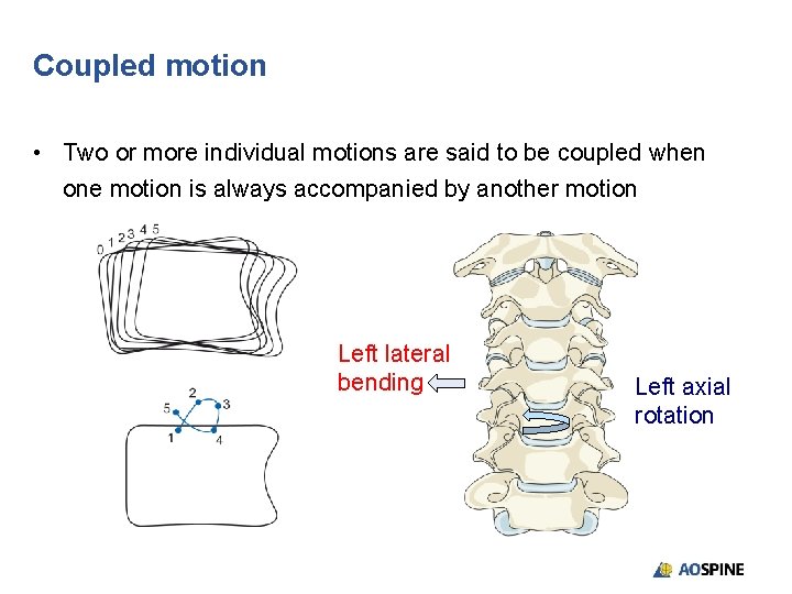 Coupled motion • Two or more individual motions are said to be coupled when