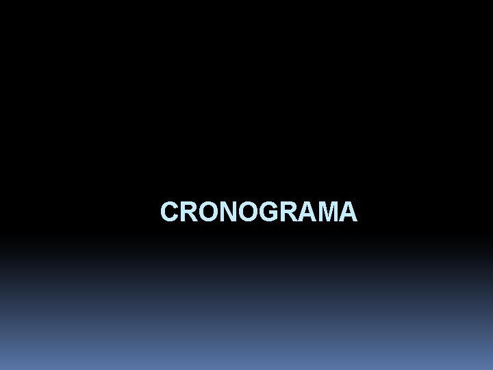 CRONOGRAMA 