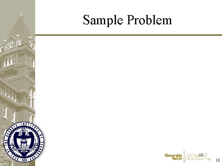 Sample Problem 10 10 