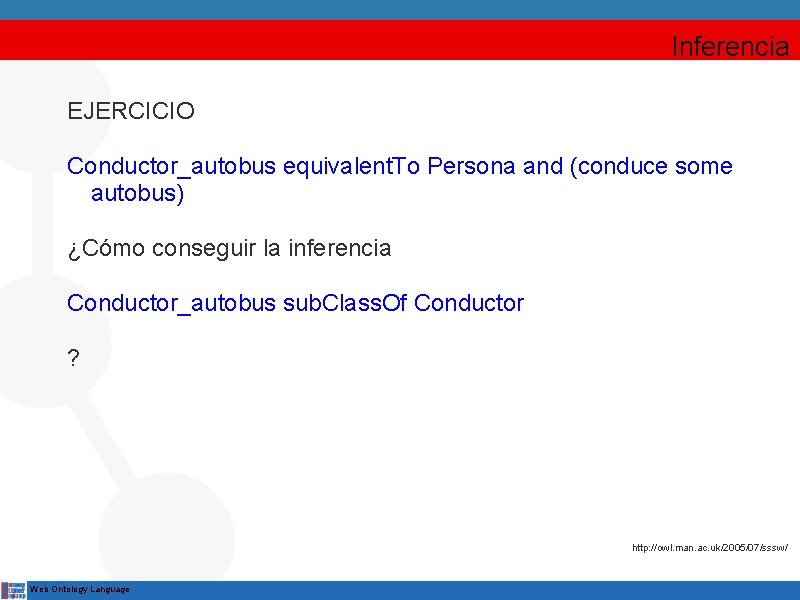 Inferencia EJERCICIO Conductor_autobus equivalent. To Persona and (conduce some autobus) ¿Cómo conseguir la inferencia