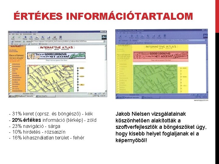 ÉRTÉKES INFORMÁCIÓTARTALOM - 31% keret (oprsz. és böngésző) - kék - 20% értékes információ