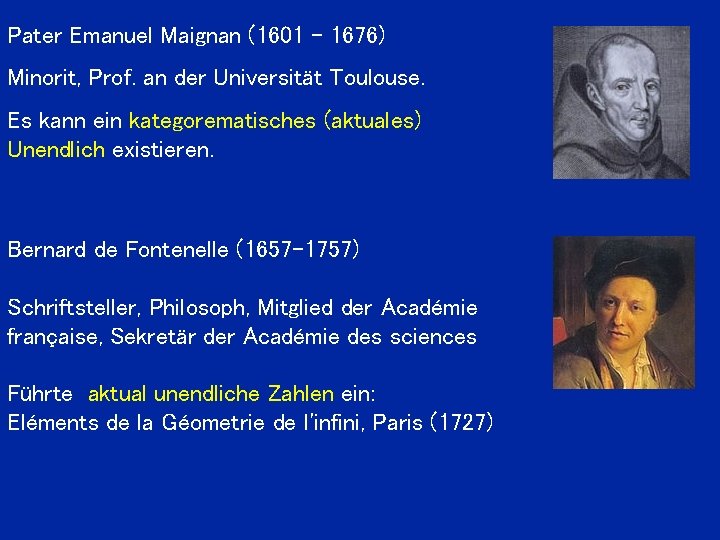 Pater Emanuel Maignan (1601 - 1676) Minorit, Prof. an der Universität Toulouse. Es kann