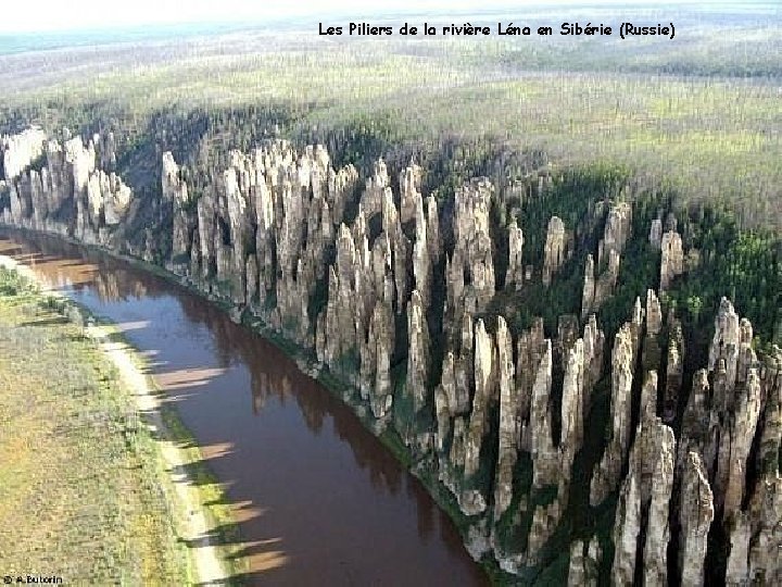 Les Piliers de la rivière Léna en Sibérie (Russie) 