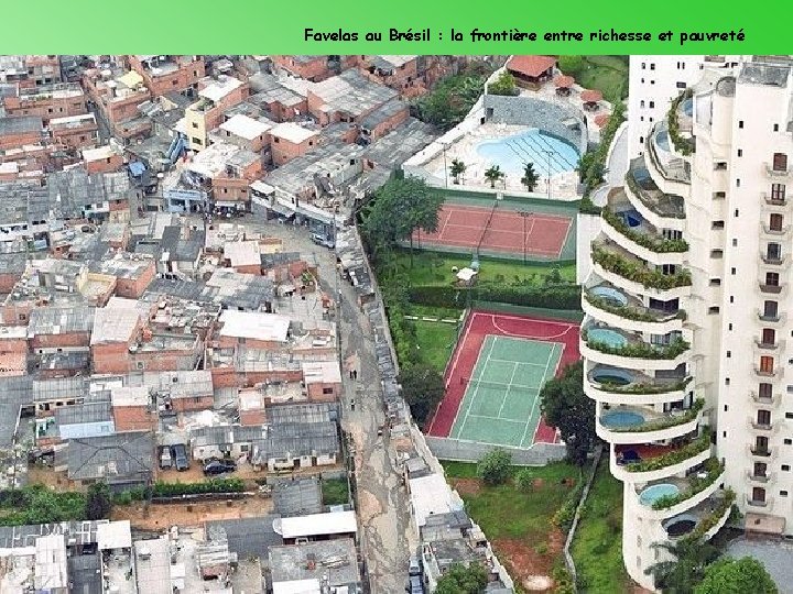 Favelas au Brésil : la frontière entre richesse et pauvreté 