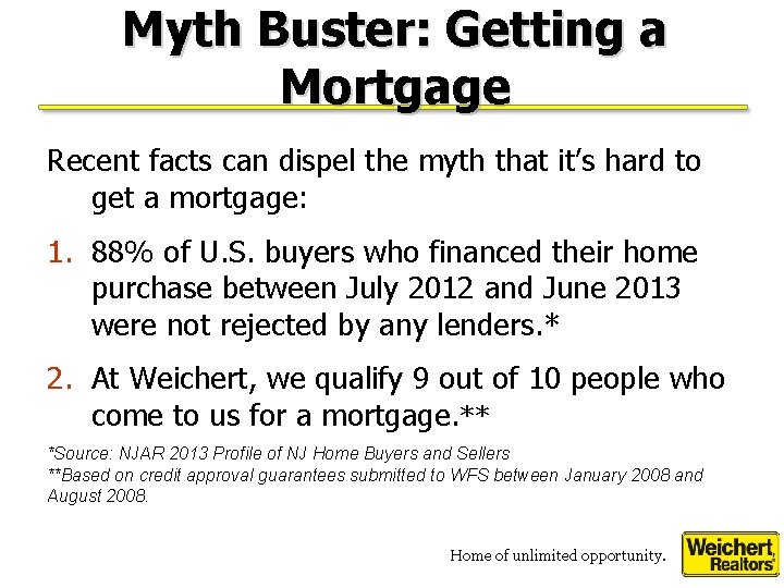 Myth Buster: Getting a Mortgage Recent facts can dispel the myth that it’s hard