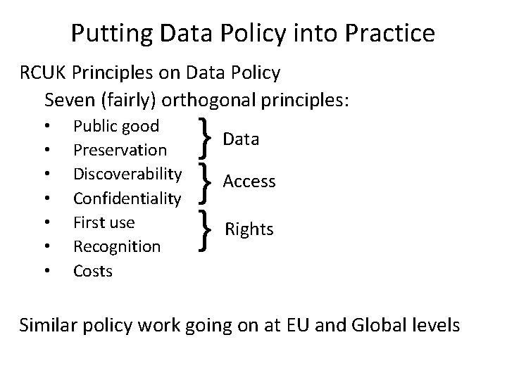 Building an Open Data Infrastructure for Science Turning