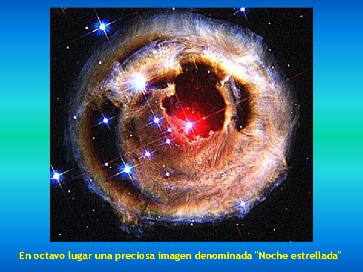 En octavo lugar una preciosa imagen denominada "Noche estrellada" 