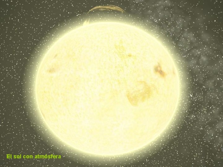 El sol con atmósfera 