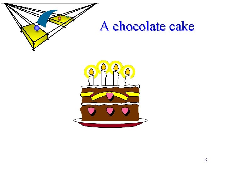 A chocolate cake 8 