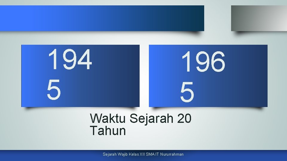 194 5 196 5 Waktu Sejarah 20 Tahun Sejarah Wajib Kelas XII SMA IT