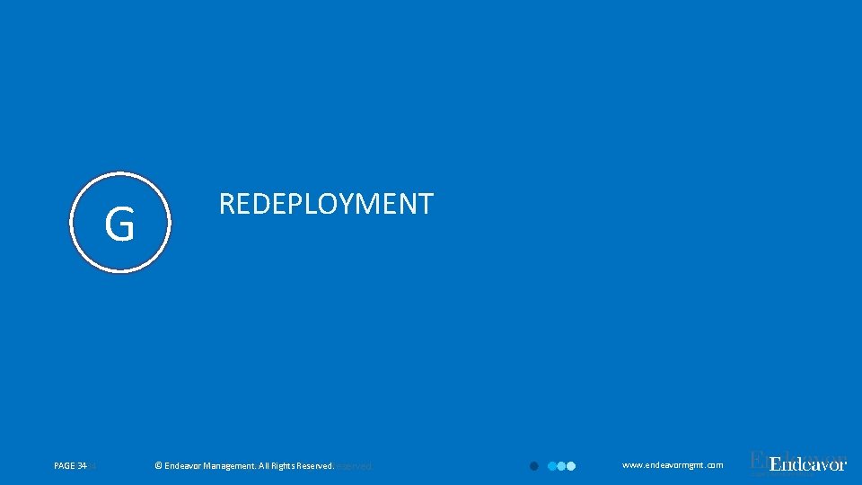 G PAGE 3434 PAGE REDEPLOYMENT © Endeavor Management. All Rights © Endeavor Management. All