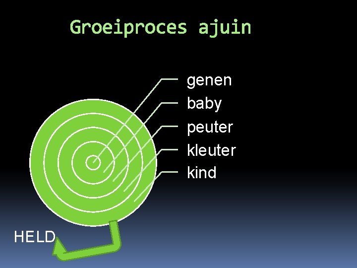 Groeiproces ajuin genen baby peuter kleuter kind HELD 