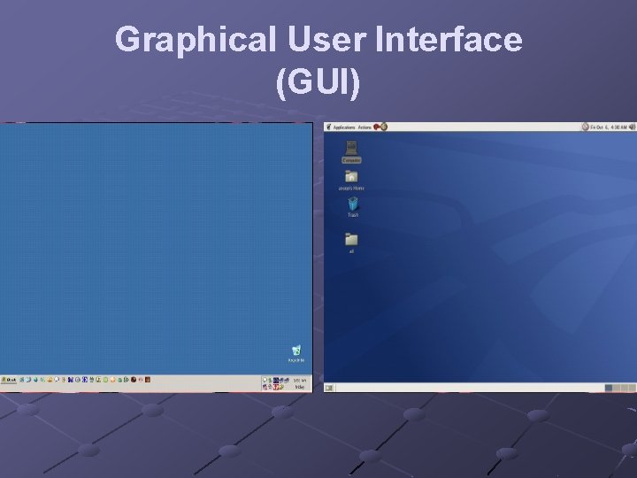 Graphical User Interface (GUI) Graphical User Interface (GUI)