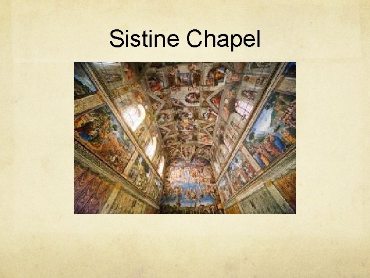 Sistine Chapel 