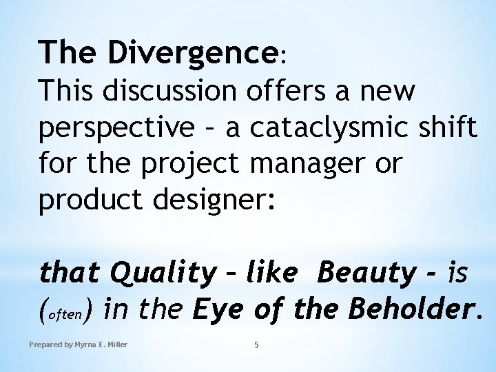 The Divergence: This discussion offers a new perspective – a cataclysmic shift for the