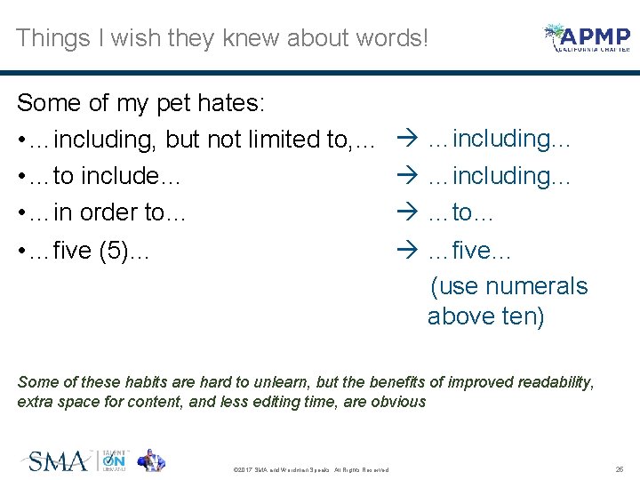 Things I wish they knew about words! Some of my pet hates: • …including,