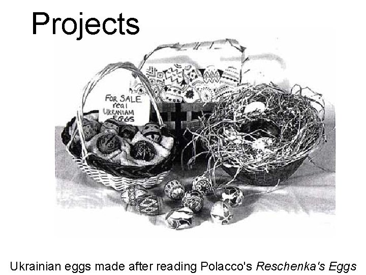 Projects Ukrainian eggs made after reading Polacco's Reschenka's Eggs 