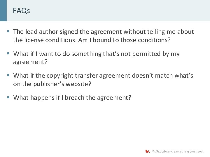 FAQs § The lead author signed the agreement without telling me about the license