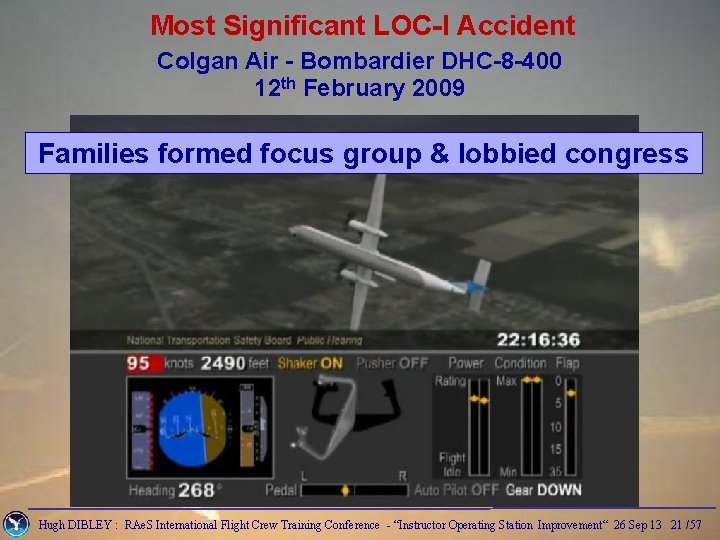 Most Significant LOC-I Accident Colgan Air - Bombardier DHC-8 -400 12 th February 2009