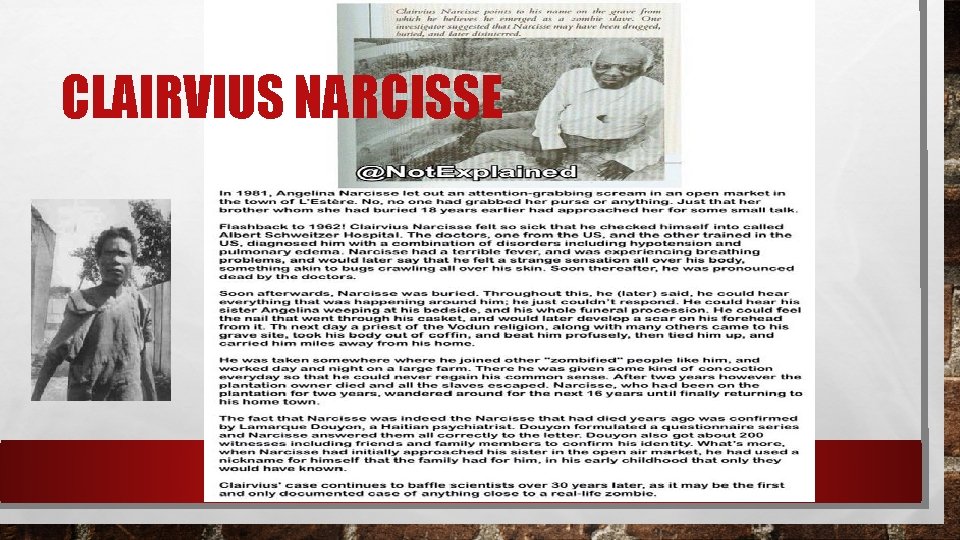CLAIRVIUS NARCISSE 