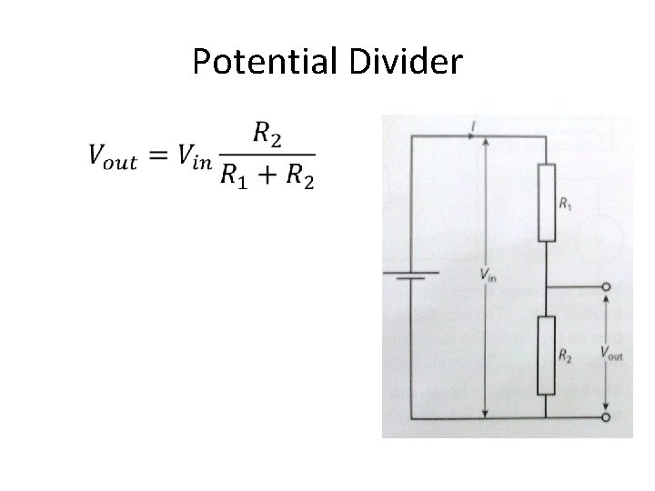 Potential Divider 