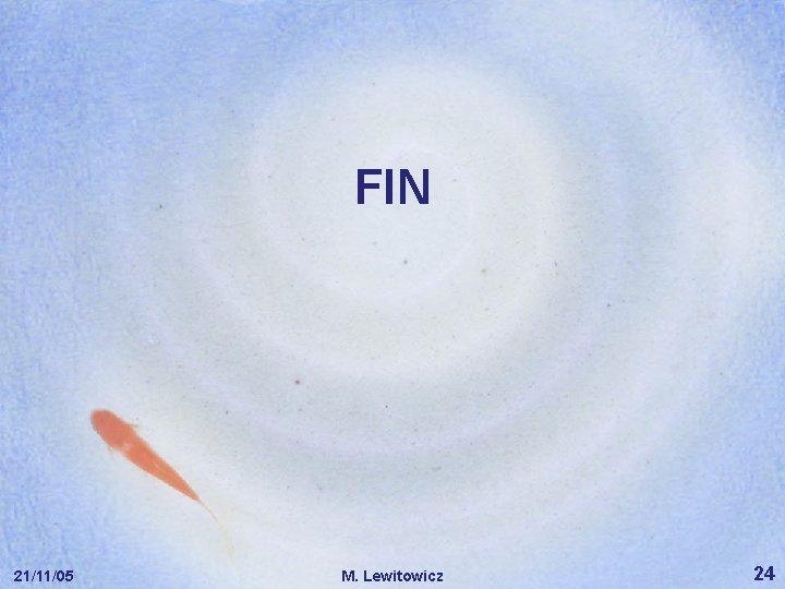 FIN 21/11/05 M. Lewitowicz 24 