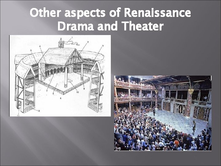 Other aspects of Renaissance Drama and Theater 