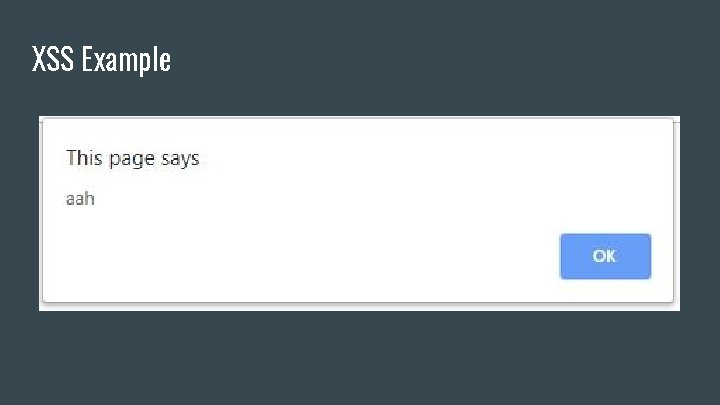 XSS Example XSS Example