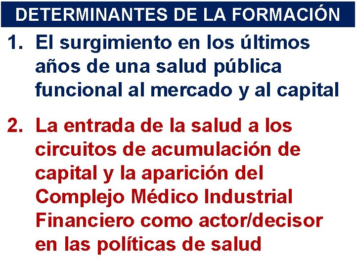La Formacin de Formadores en Salud Pblica y