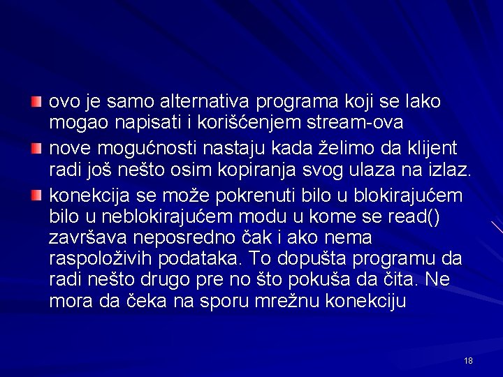 ovo je samo alternativa programa koji se lako mogao napisati i korišćenjem stream-ova nove