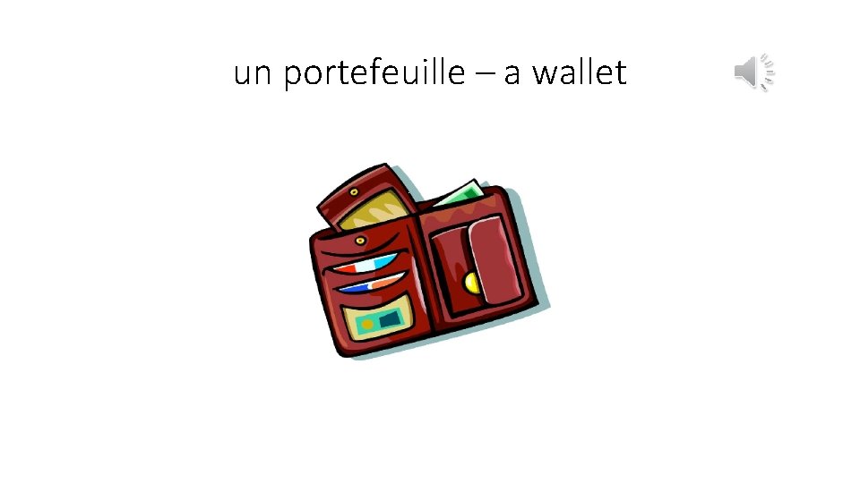 un portefeuille – a wallet 