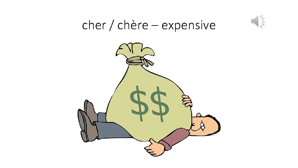 cher / chère – expensive 