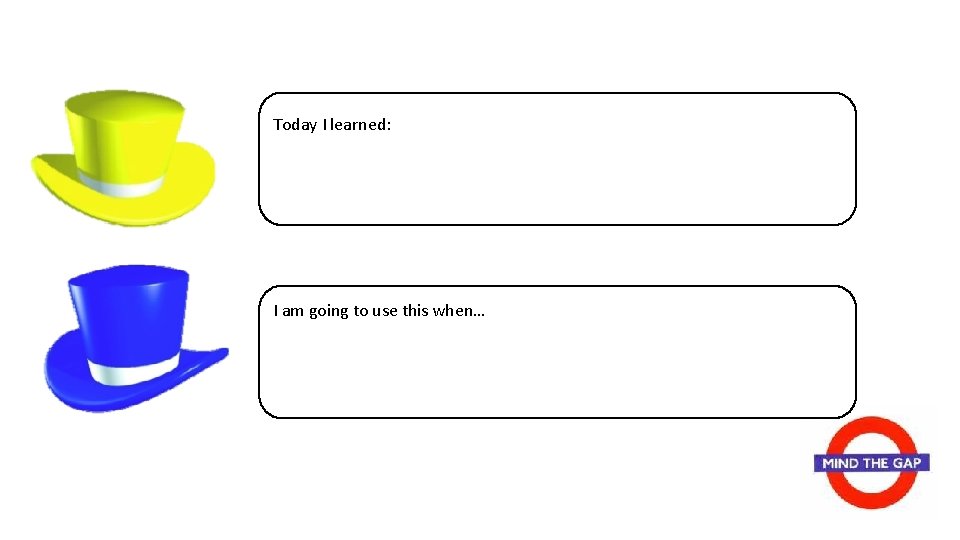 Today I learned: I am going to use this when… 