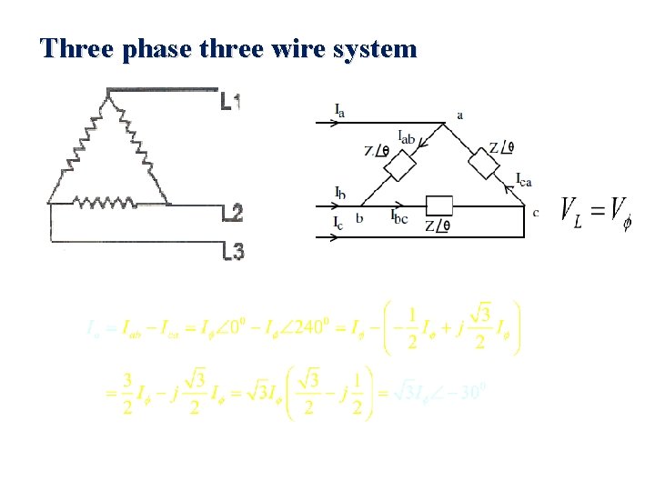 Three phase three wire system 