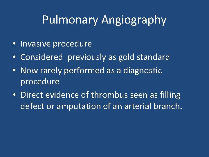 ACUTE PULMONARY EMBOLISM Part I Etiology Clinical features