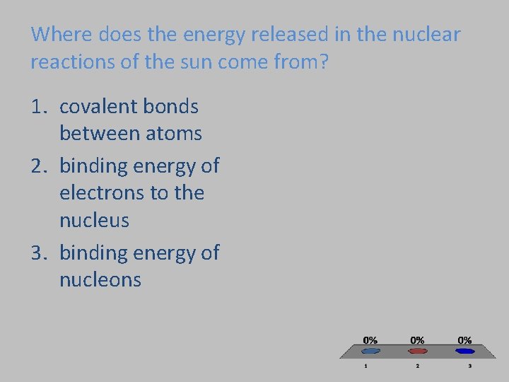 Where does the energy released in the nuclear reactions of the sun come from?
