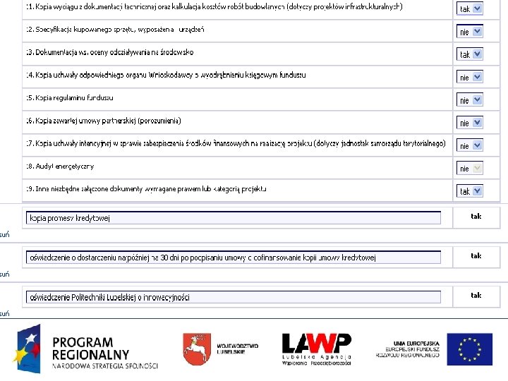 Nabór i Ocena Projektów I i II Oś Priorytetowa RPO WL 2007 -2013 