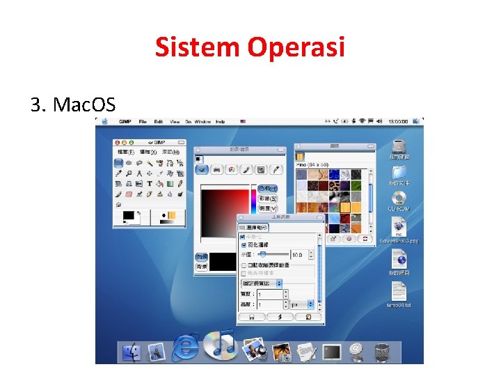 Sistem Operasi 3. Mac. OS 