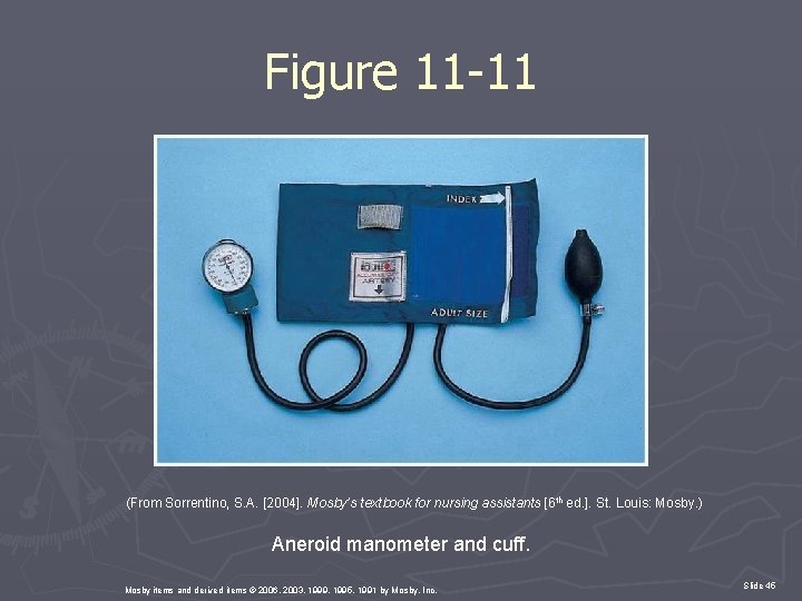 Figure 11 -11 (From Sorrentino, S. A. [2004]. Mosby’s textbook for nursing assistants [6