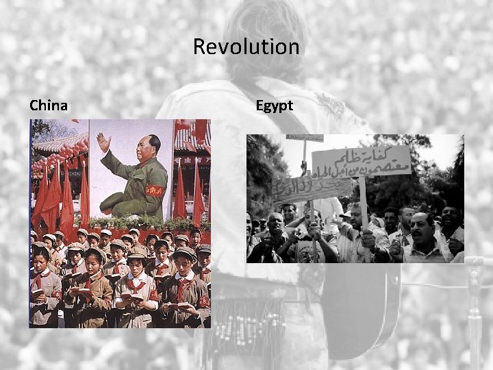 Revolution China Egypt 