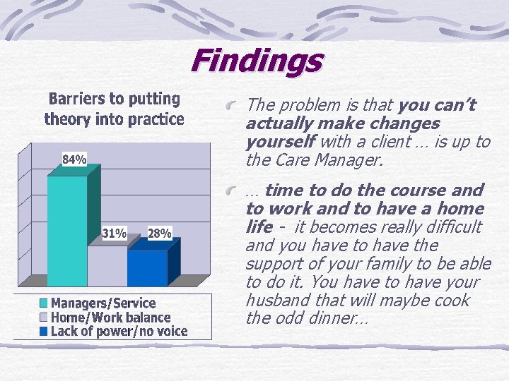 Findings The problem is that you can’t actually make changes yourself with a client