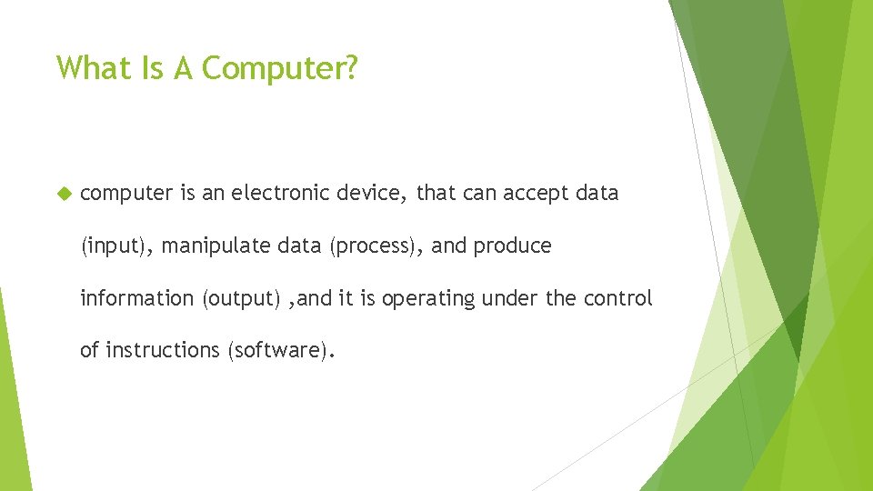 General Concepts About Computer What Is A Computer