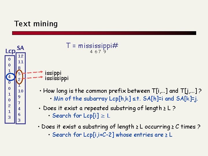 Text mining Lcp 0 0 1 4 0 0 1 0 2 1 3
