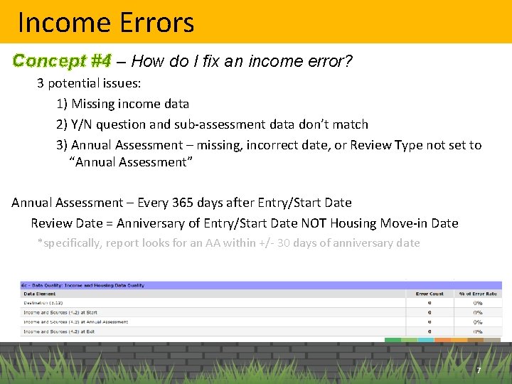 Income Errors Concept #4 – How do I fix an income error? 3 potential