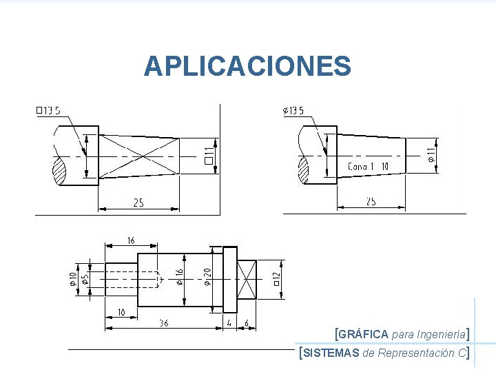 APLICACIONES [GRÁFICA para Ingeniería] [SISTEMAS de Representación C] 